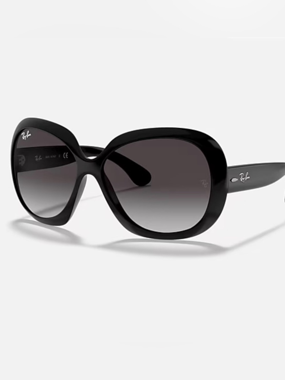Ray-Ban Women's Oversized Black Jackie OHH 11 Sunglasses - Classic Gradient Lens